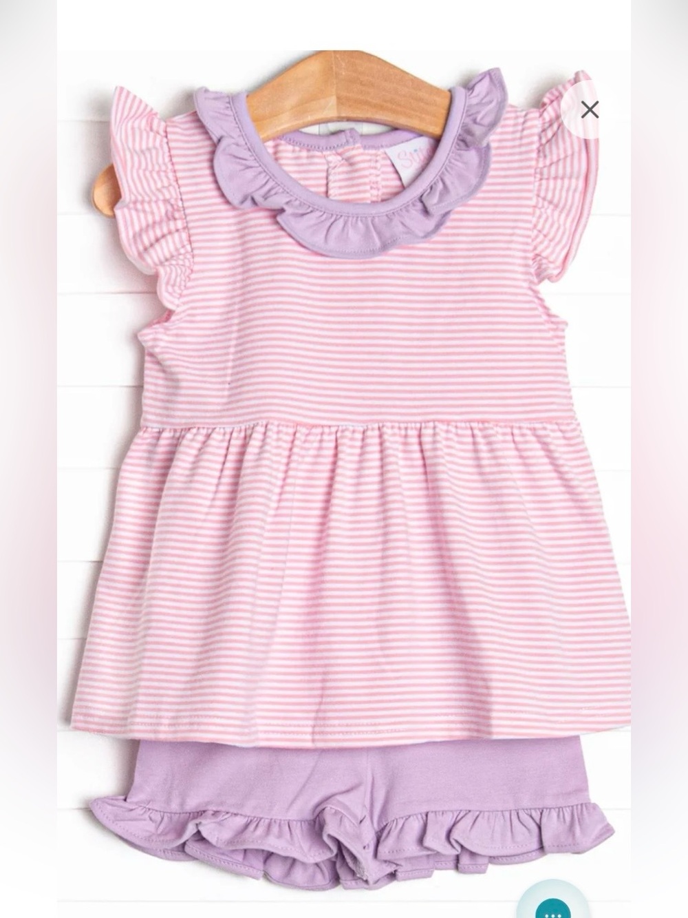 Girls Stitchy Fish Carlie short set